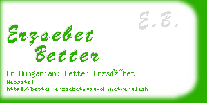 erzsebet better business card